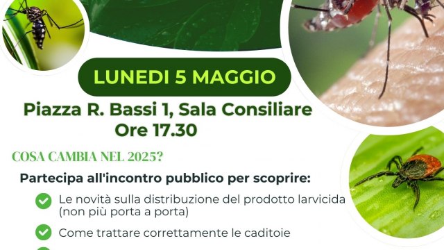 Incontro Pubblico Campagna di prevenzione della diffusione delle zanzare 05/2025 